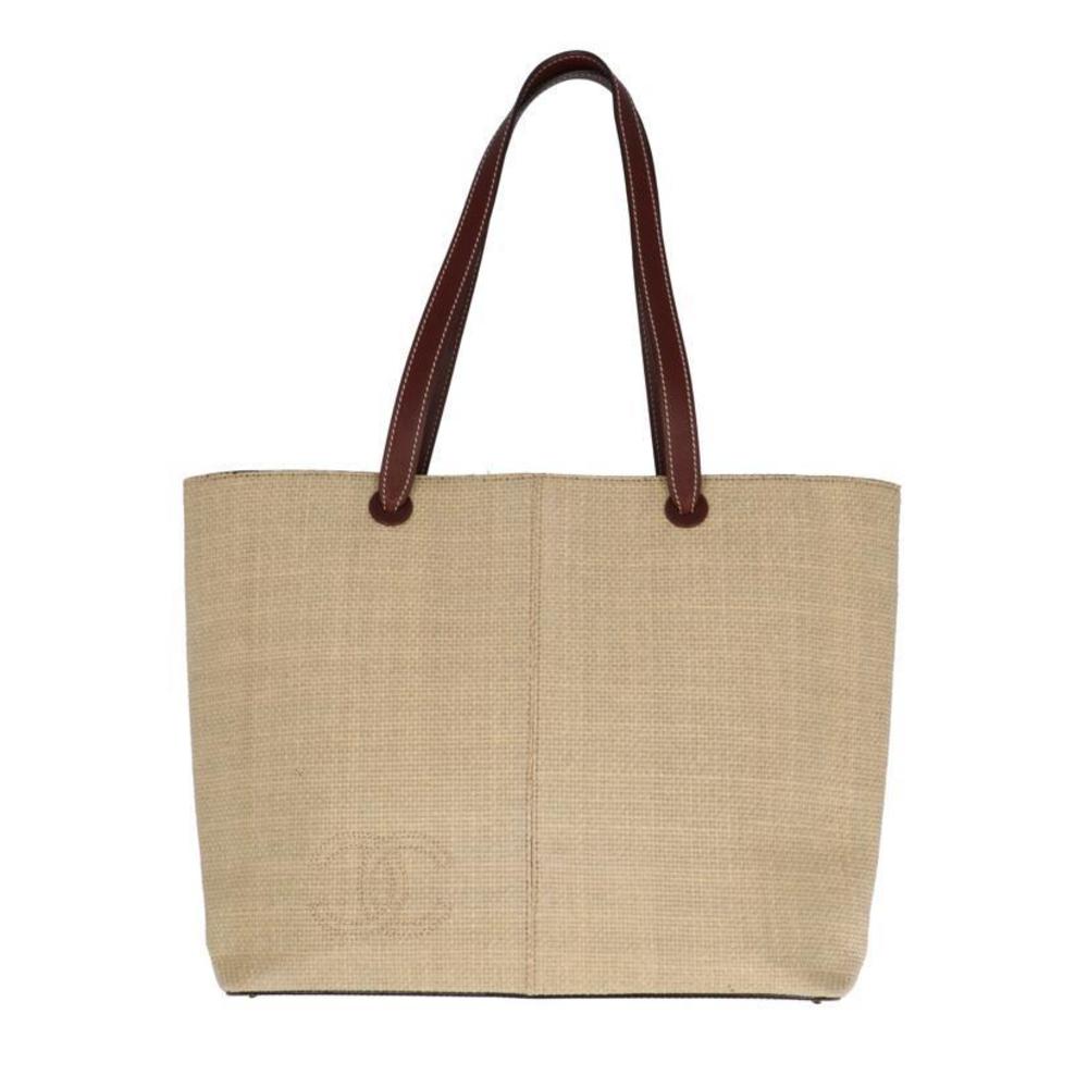 Chanel Straw Tote Bag